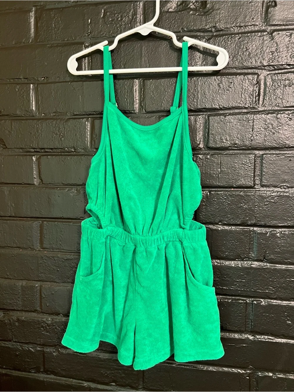 Old Navy Bright Green Terry Romper